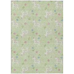 Machine Washable Indoor/Outdoor Chantille ACN2657 Green 2'6" x 3'10" Rug