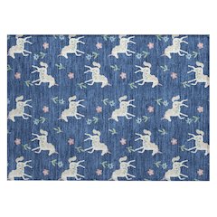 Machine Washable Indoor/Outdoor Chantille ACN2657 Blue 1'8" x 2'6" Rug