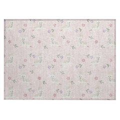 Machine Washable Indoor/Outdoor Chantille ACN2657 Pink 1'8" x 2'6" Rug