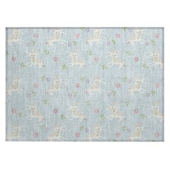 Machine Washable Indoor/Outdoor Chantille ACN2657 Blue 1'8" x 2'6" Rug