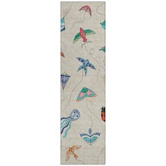 Machine Washable Indoor/Outdoor Chantille ACN2659 Brown 2'3" x 7'6" Runner Rug
