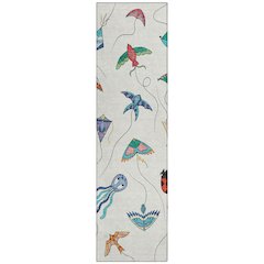 Machine Washable Indoor/Outdoor Chantille ACN2659 Ivory 2'3" x 7'6" Runner Rug