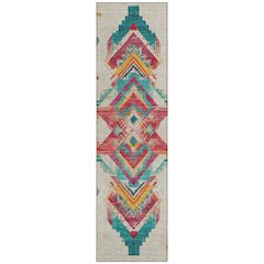 Machine Washable Indoor/Outdoor Chantille ACN2661 Brown 2'3" x 7'6" Runner Rug