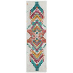 Machine Washable Indoor/Outdoor Chantille ACN2661 Ivory 2'3" x 7'6" Runner Rug