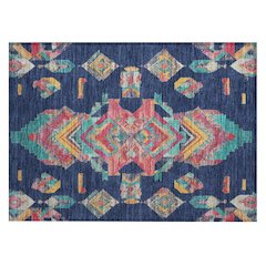 Machine Washable Indoor/Outdoor Chantille ACN2661 Blue 1'8" x 2'6" Rug