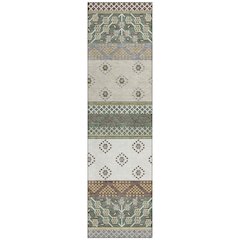 Machine Washable Indoor/Outdoor Chantille ACN2662 Green 2'3" x 7'6" Runner Rug