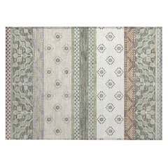 Machine Washable Indoor/Outdoor Chantille ACN2662 Green 1'8" x 2'6" Rug