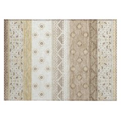 Machine Washable Indoor/Outdoor Chantille ACN2662 Brown 1'8" x 2'6" Rug