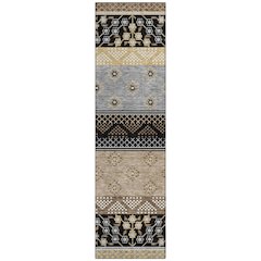 Machine Washable Indoor/Outdoor Chantille ACN2662 Black 2'3" x 7'6" Runner Rug