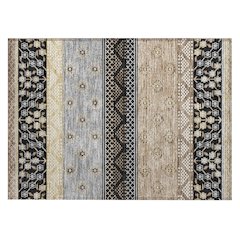 Machine Washable Indoor/Outdoor Chantille ACN2662 Black 1'8" x 2'6" Rug