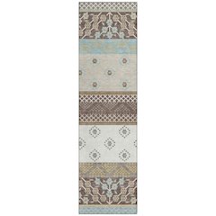 Machine Washable Indoor/Outdoor Chantille ACN2662 Brown 2'3" x 7'6" Runner Rug