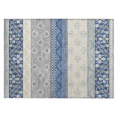 Machine Washable Indoor/Outdoor Chantille ACN2662 Blue 1'8" x 2'6" Rug