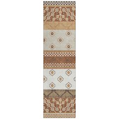 Machine Washable Indoor/Outdoor Chantille ACN2662 Orange 2'3" x 7'6" Runner Rug