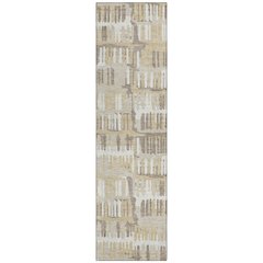 Machine Washable Indoor/Outdoor Chantille ACN2663 Brown 2'3" x 7'6" Runner Rug