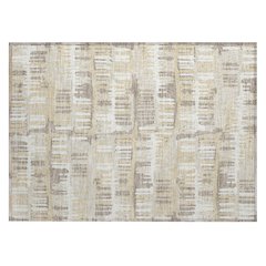 Machine Washable Indoor/Outdoor Chantille ACN2663 Brown 1'8" x 2'6" Rug