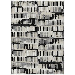 Machine Washable Indoor/Outdoor Chantille ACN2663 Black 2'6" x 3'10" Rug