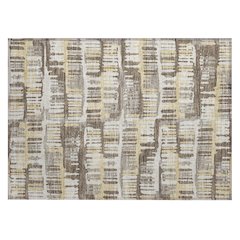 Machine Washable Indoor/Outdoor Chantille ACN2663 Brown 1'8" x 2'6" Rug