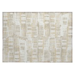 Machine Washable Indoor/Outdoor Chantille ACN2663 Ivory 1'8" x 2'6" Rug