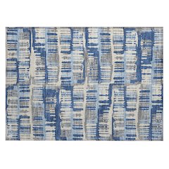 Machine Washable Indoor/Outdoor Chantille ACN2663 Blue 1'8" x 2'6" Rug