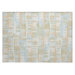 Machine Washable Indoor/Outdoor Chantille ACN2663 Blue 1'8" x 2'6" Rug