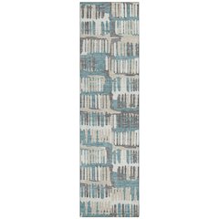 Machine Washable Indoor/Outdoor Chantille ACN2663 Teal 2'3" x 7'6" Runner Rug