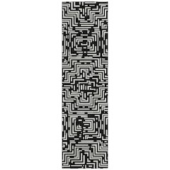 Machine Washable Indoor/Outdoor Chantille ACN2664 Black 2'3" x 7'6" Runner Rug