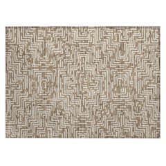 Machine Washable Indoor/Outdoor Chantille ACN2664 Brown 1'8" x 2'6" Rug