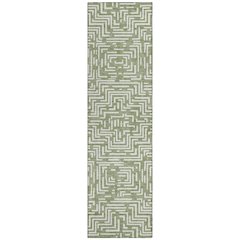 Machine Washable Indoor/Outdoor Chantille ACN2664 Green 2'3" x 7'6" Runner Rug
