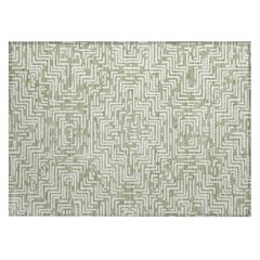 Machine Washable Indoor/Outdoor Chantille ACN2664 Green 1'8" x 2'6" Rug