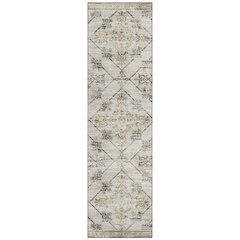 Machine Washable Indoor/Outdoor Chantille ACN2665 Brown 2'3" x 7'6" Runner Rug