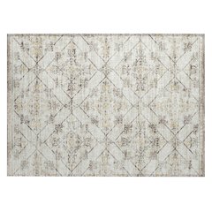 Machine Washable Indoor/Outdoor Chantille ACN2665 Brown 1'8" x 2'6" Rug