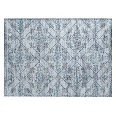 Machine Washable Indoor/Outdoor Chantille ACN2665 Blue 1'8" x 2'6" Rug