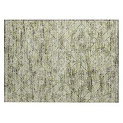 Machine Washable Indoor/Outdoor Chantille ACN2665 Green 1'8" x 2'6" Rug