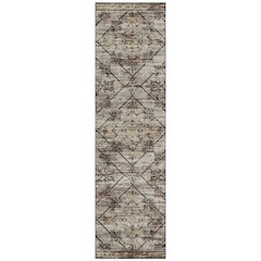 Machine Washable Indoor/Outdoor Chantille ACN2665 Brown 2'3" x 7'6" Runner Rug