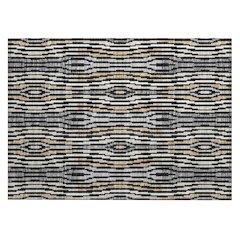 Machine Washable Indoor/Outdoor Chantille ACN2666 Black 1'8" x 2'6" Rug