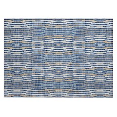 Machine Washable Indoor/Outdoor Chantille ACN2666 Blue 1'8" x 2'6" Rug