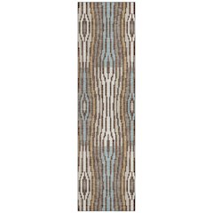 Machine Washable Indoor/Outdoor Chantille ACN2666 Brown 2'3" x 7'6" Runner Rug
