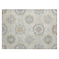 Machine Washable Indoor/Outdoor Chantille ACN2667 Brown 1'8" x 2'6" Rug