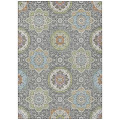 Machine Washable Indoor/Outdoor Chantille ACN2667 Gray 2'6" x 3'10" Rug