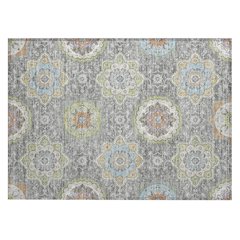Machine Washable Indoor/Outdoor Chantille ACN2667 Gray 1'8" x 2'6" Rug