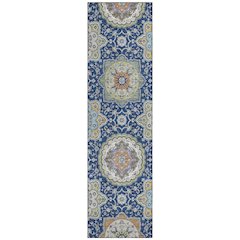 Machine Washable Indoor/Outdoor Chantille ACN2667 Blue 2'3" x 7'6" Runner Rug