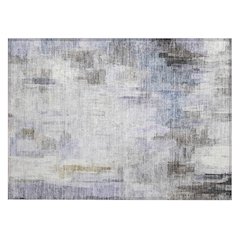 Machine Washable Indoor/Outdoor Chantille ACN2668 Purple 1'8" x 2'6" Rug