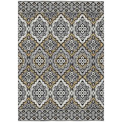 Machine Washable Indoor/Outdoor Chantille ACN2669 Black 2'6" x 3'10" Rug