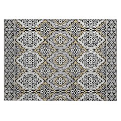 Machine Washable Indoor/Outdoor Chantille ACN2669 Black 1'8" x 2'6" Rug
