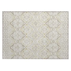 Machine Washable Indoor/Outdoor Chantille ACN2669 Ivory 1'8" x 2'6" Rug