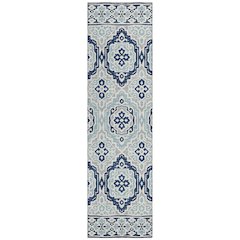 Machine Washable Indoor/Outdoor Chantille ACN2669 Blue 2'3" x 7'6" Runner Rug
