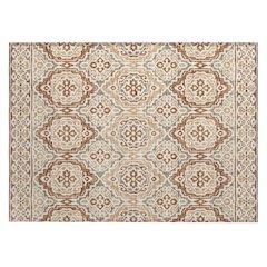 Machine Washable Indoor/Outdoor Chantille ACN2669 Orange 1'8" x 2'6" Rug