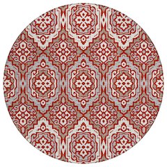 Machine Washable Indoor/Outdoor Chantille ACN2669 Red 8' x 8' Round Rug