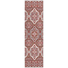 Machine Washable Indoor/Outdoor Chantille ACN2669 Red 2'3" x 7'6" Runner Rug