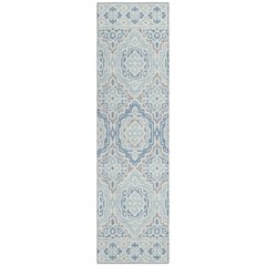 Machine Washable Indoor/Outdoor Chantille ACN2669 Blue 2'3" x 7'6" Runner Rug